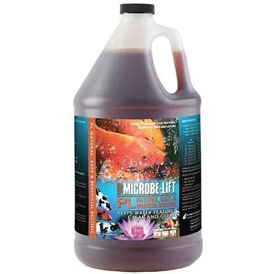 Microbe Lift PL 1 Gallon Koi Pond Beneficial Bacteria Clarifier 10PLG4 • $52.58