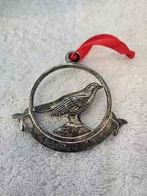 Godinger Silverplate  12 DAYS OF CHRISTMAS 4 Calling Birds 3 1/4  Ornaments • $11