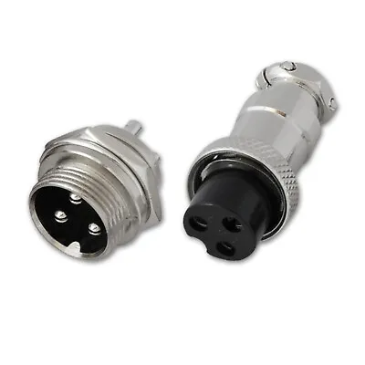 3 Pin Connector Plug Male & Female Panel Chassis KitSA3A103/104 • $3.97