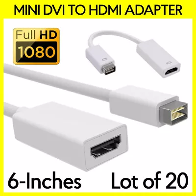 20 PCS Mini DVI To HDMI Adapter Video Cable Connector Converter For IMac Macbook • $68.89