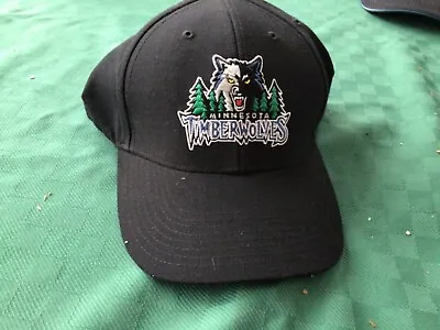 Minnesota Timberwolves - Nba - Reebok -  Black Adjustable Ball Cap Hat New • $14