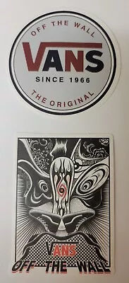 Vans Sticker 2-Pack - Vans Since 1966 -  Vans Off The Wall • $2.95