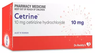 Dr Reddy's Cetrine Brand Cetirizine 10mg (same As Zyrtec )- **choose Quantity** • $79.95