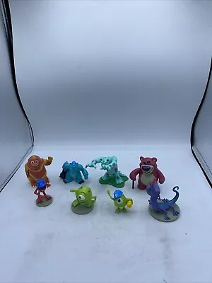 Disney Pixar Monsters Inc Set Of 8 Randall Fungus Mike Sully And More • $14.94