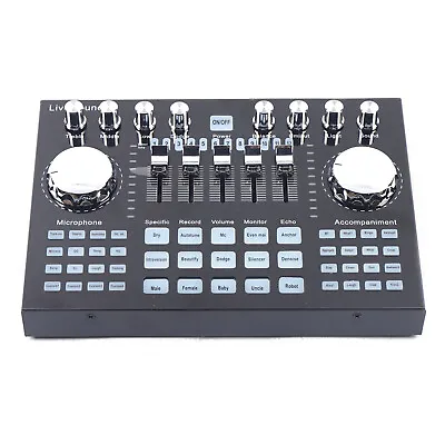 Audio Interface 2-Channel Mixer Bluetooth Stage/Live Sound Studio Audio Mixer • $39.90