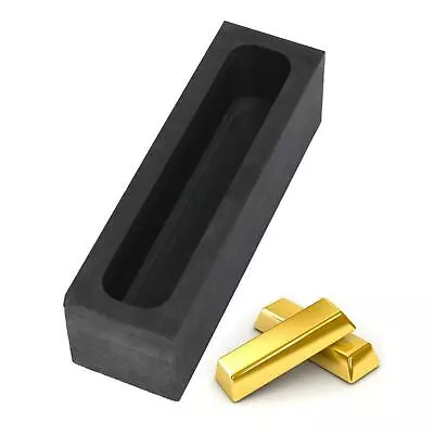 £10.99 • Buy Crucible Graphite Ingot Mold Mould Melting Metal Gold Bar Casting Refining Tool