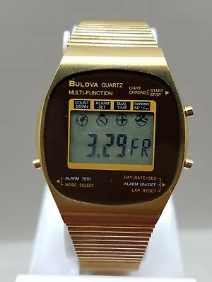 UPDATE - READ - Bulova Digital LCD Multi-Function Dual Time Alarm Chrono Watch • $169.99