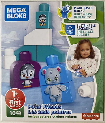 Fisher Price MEGA BLOKS Polar Friends First Building Blocks Kids Toy Age 1+ • £9.95