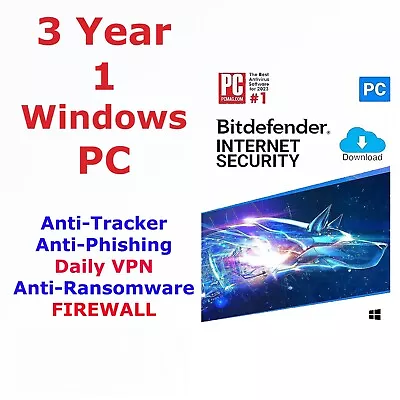 Bitdefender Antivirus Plus 2024 - 1 Device 3 Years Genuine + Daily VPN • $49.99