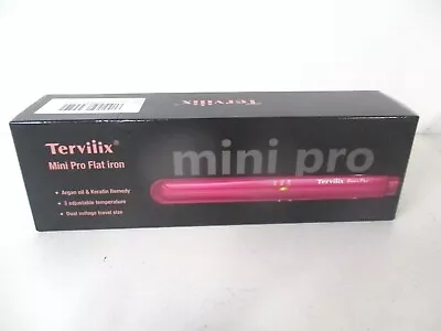 Terviiix 1/2'' Pink Adjustable Temperature Travel-Size Mini Hair Straightener • $19.95