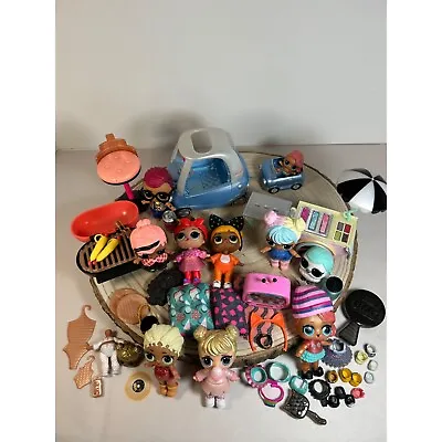 Mixed Lot LOL Suprise 9 Dolls Owl Little Tykes Car BBQ Ice Cream Cart More • $49