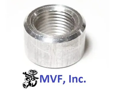 3/8  NPT Half Coupling Aluminum 6061-T6 Pipe Fitting Weld On Bung A090341 • $8.12