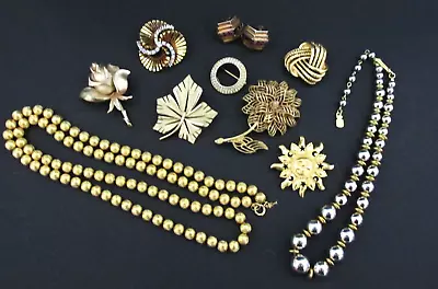 VTG High End Signed Jewelry Trifari Napier Monet++ Lot Brooch Necklace Earrings • $239