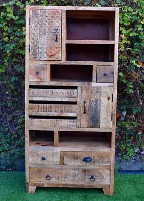 Vintage Mango Timber Display Shelf Filing Cabinet Multi-Drawer Storage  • $1080