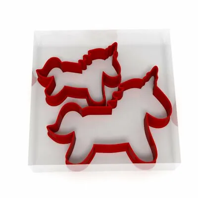 £3.49 • Buy Unicorn Cookie Cutter Set Of 2 Biscuit Dough Icing Pastry Shape UK