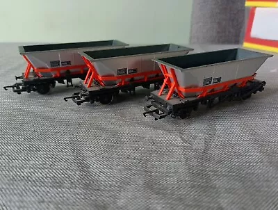 3x Hornby 00 HAA MGR Hopper Wagons In Good Condition No Boxes • £8