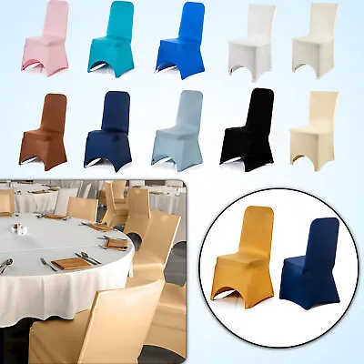£169.99 • Buy Wedding Decoration Chair Covers Slip Seat Cover Dining Spandex Stretch Slipcover