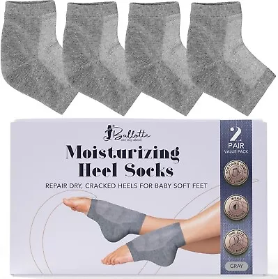 Ballotte Moisturizing Gel Cracked Heel Socks Repair Dry Skin Overnight 2 Pairs • $11.50