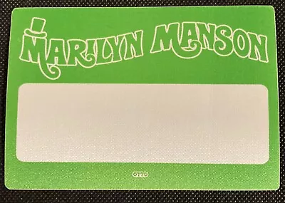 MARILYN MANSON 1995 Smells Like Children Tour Cloth Backstage Pass • $8.95