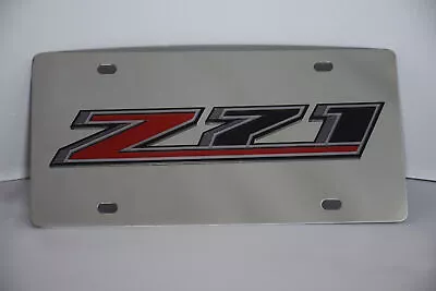 Chrome Chevrolet Z71 Badge Logo Emblem Premium Steel License Plate With 3D Logo • $39.95