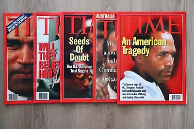 Time Magazine OJ Simpson Story 5 Issues '94 - '97 • $22.50