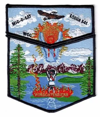 Mic-O-Say Lodge 541 Flap Set Western Colorado Council BLK Bdr. [PW584] • $15.95