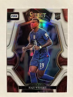 2022-23 Panini Select Haji Wright White Prizm /20 Rookie RC USMNT SSP • $59.78