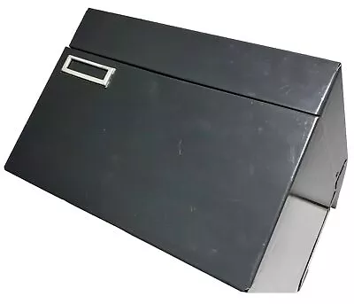 Vtg Steelmaster Metal Index Card Cabinet Drawer File Holder W. Cards Steel Art • $16.70