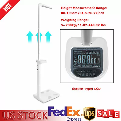 Multifunction Physician Medical Body Weight Scale 440lb Capacity Scales 5-200Kg • $176.40