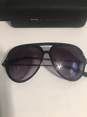 Marc By Marc Jacobs SUNGLASSES Aviator Black Excellent Condition. With Case • $22.50