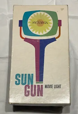 Vintage Sylvania Sun Gun SG-1 Movie Light W/Original Box And Manual Tested Works • $14.99