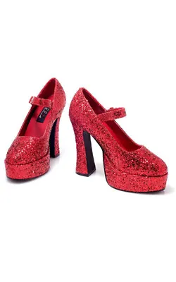 £35.43 • Buy Adult Dorothy Wizard Of Oz Ruby Slippers Glitter High Heel Platform Shoes