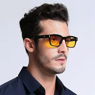 Blue Ray Computer Glasses Men Screen Radiation Eyewear Gaming UV Block Goggle • $11.27