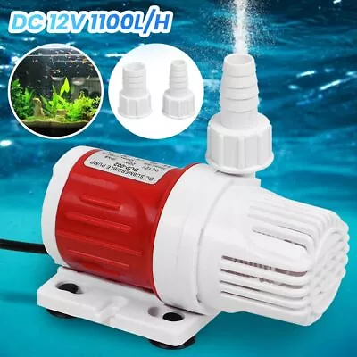 Submersible Water Pump DC 12V 1100L/H 5M For Fountain Garden Fish Pond Aquarium • £9