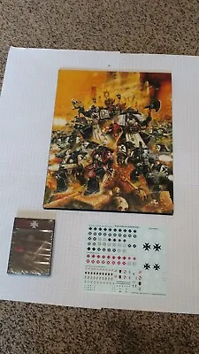 Warhammer 40k 9th Edition Black Templars Codex Supplement Data Cards Decal Sheet • $20