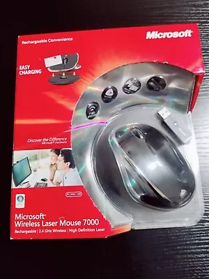 New Microsoft 2.4GHz Wireless Rechargeable Laser Mouse 7000 USA Canada Charger • $125