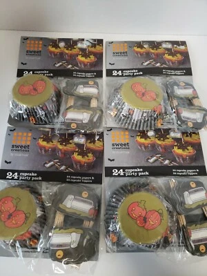 $11.79 • Buy Halloween Cupcake Liners & Picks. Graveyard Scene 4x24=96