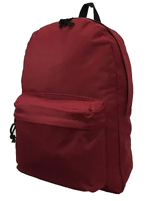 18  Classic School Backpack A Simple Bookbag College  Daypack • $18.99
