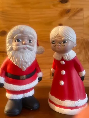 Christmas Figurines Vintage Mr And Mrs. Santa Claus  • $15