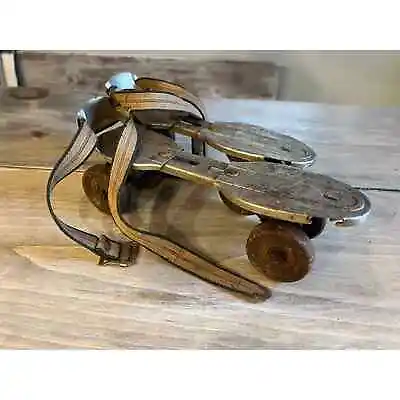 Vintage Sears & Roebuck Metal Adjustable Shoe Roller Skates J.C. Higgins  • $55