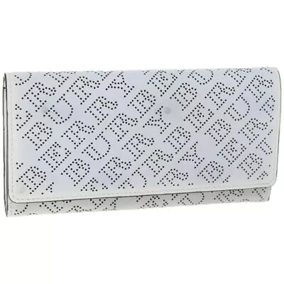 BURBERRY Long Wallet Leather White Auth Bs12001 • $282.37