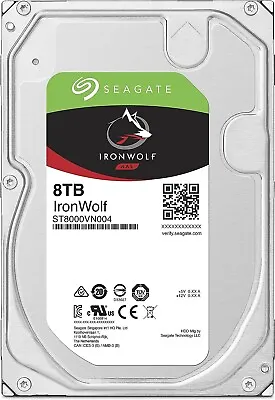 Seagate IronWolf 8TB - (ST8000VN004) NAS Internal Hard Drive HDD (Open Box) • £149.99