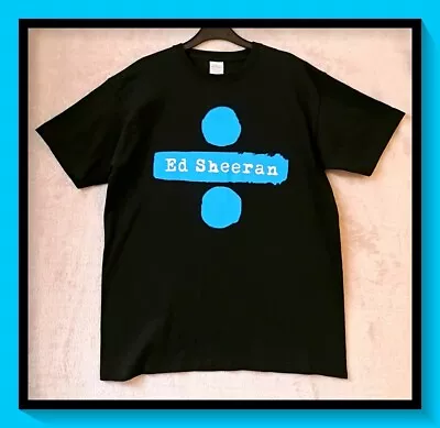 Ed Sheeran Divide Tour UK 2017 Black Cotton T-Shirt - Medium - Great Condition • £7.95