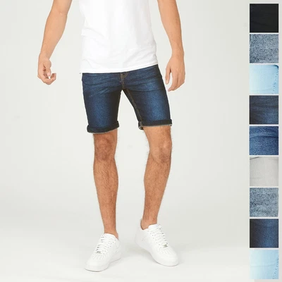 £11.69 • Buy Mens Denim Shorts Gym Skinny Fit Casual Half Pants Size 30 - 40