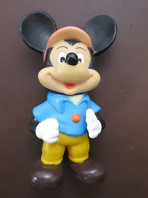 Vintage Mickey Mouse Golf 8.5  Vinyl Toy Doll Taiwan Disney Golfer Hat (A FB) • $13.99