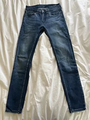 Men's Levi 519 Skinny Jeans Blue W28 L32 • £9.50