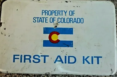 Vintage Property Of Colorado First Aid Kit Colorado Flag  • $19.99