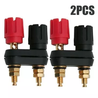 £3.78 • Buy BINDING POST Dual Female Banana Plug Terminal Socket Speaker Amplifier Connector
