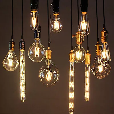 £3.84 • Buy Warm Industrial Vintage Bulb LED Decorative E27 Edison Light Amber Filament