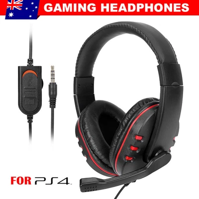 $15.85 • Buy 3.5mm Stereo Gaming Headset Headphone Wired With Mic Fit For PC Xbox One PS4 PS5